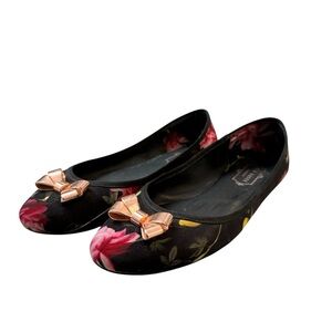 Ted Baker Black Ballet Flats with Bow